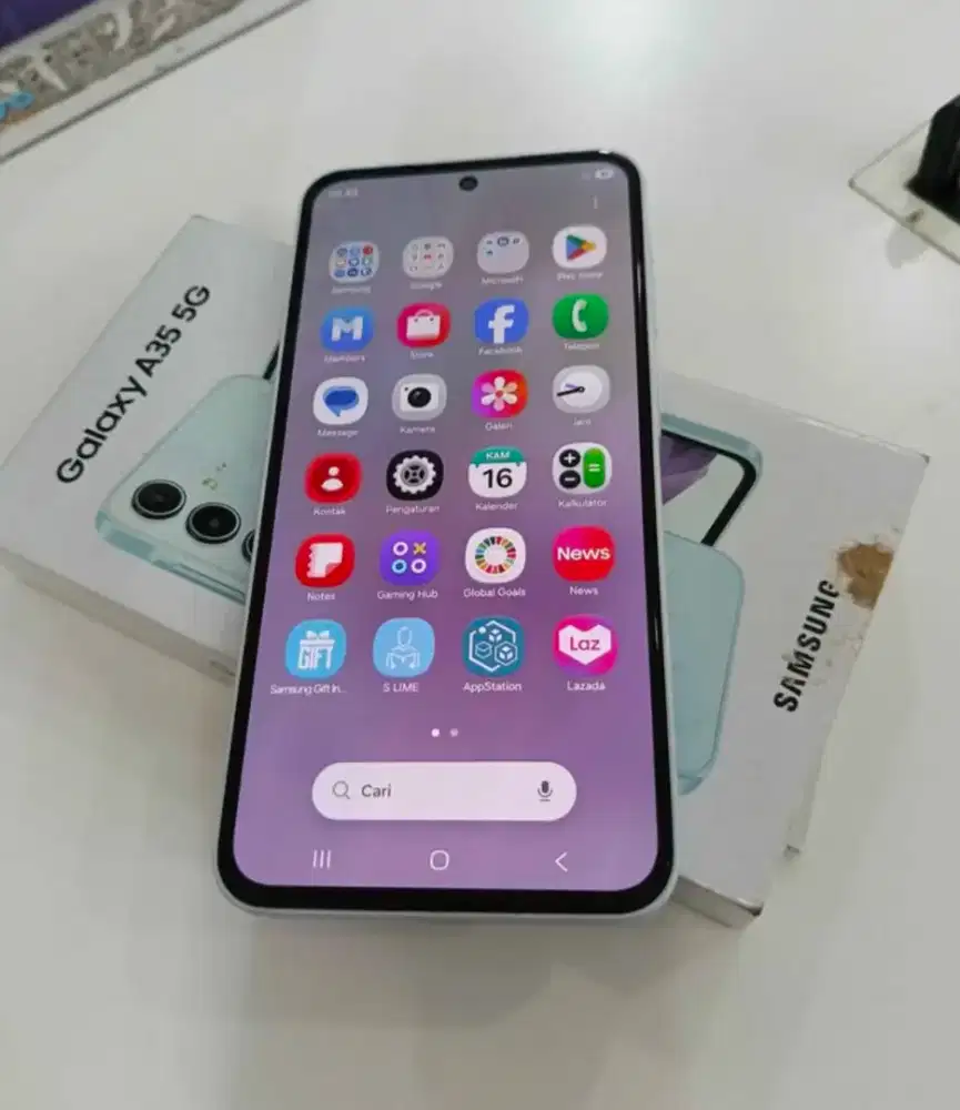 Samsung A35 5G 8/256,RP 299,bellum pernah bongkar,mesin sehat,box