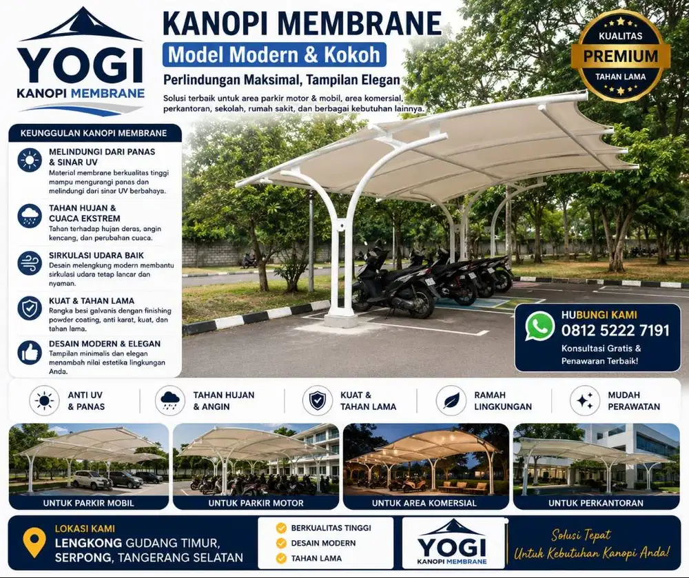 Spesialis Kanopi Membrane Harga Terjangkau