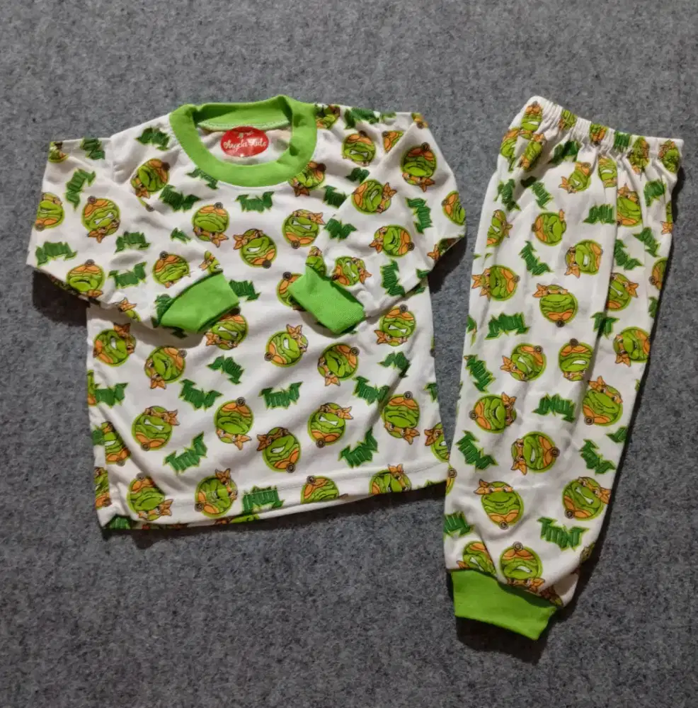 Setelan Baju Bayi/Anak Laki-laki Motif Kartun Usia 3-12 Bulan