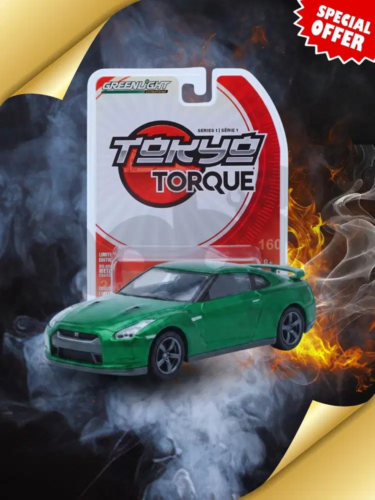 Greenlight Nissan GTR R35 2014 GREEN MACHINES CHASE Tokyo Torque VHTF
