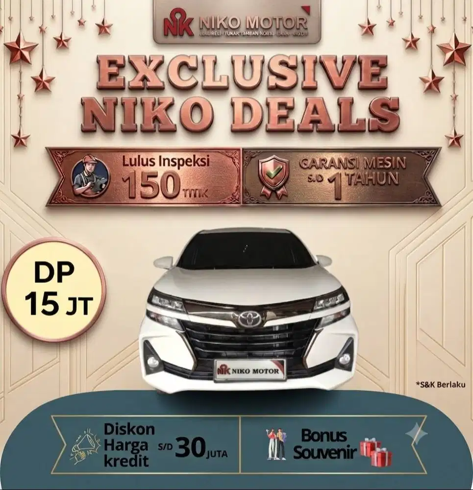 (ANTIK KM62RB) AVANZA G 2021 AT : 2020|2022