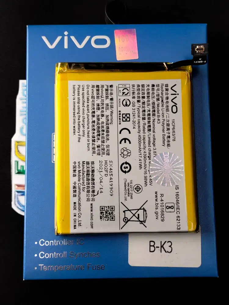 Baterai VIVO S1 PRO B-K3 Baterai VIVO S1 / VIVO V17 NEO Baterai B-HO