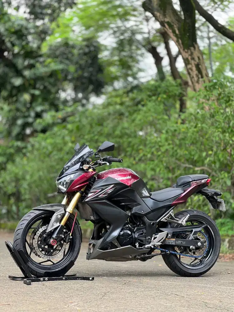 KAWASAKI Z250 FI MERAH 2016 KM 16K PAJAK ON SIAP RIDING