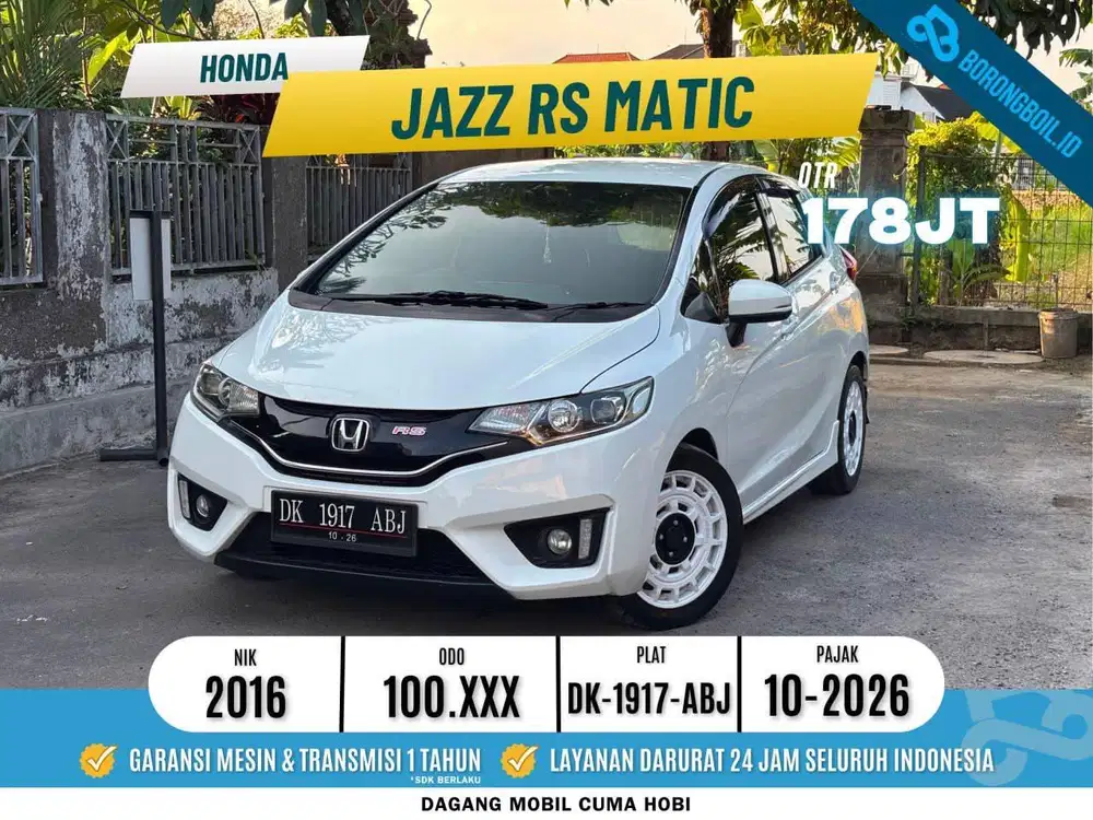 Honda Jazz RS 1.5 CVT 2016 Matic – Istimewa Siap Pakai PUTIH