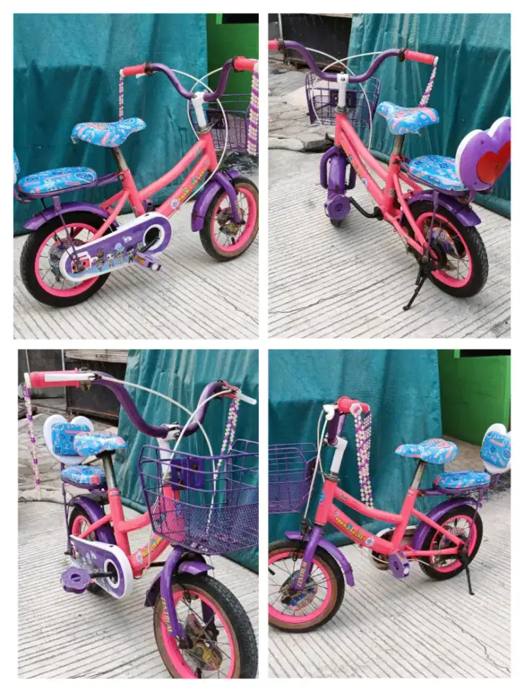 Sepeda mini anak perempuan 12 inchi