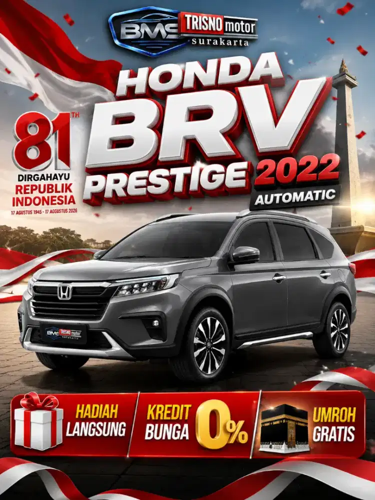 ( Dp 15 Jt) HONDA BRV 1.5 PRESTIGE 2022 MATIC