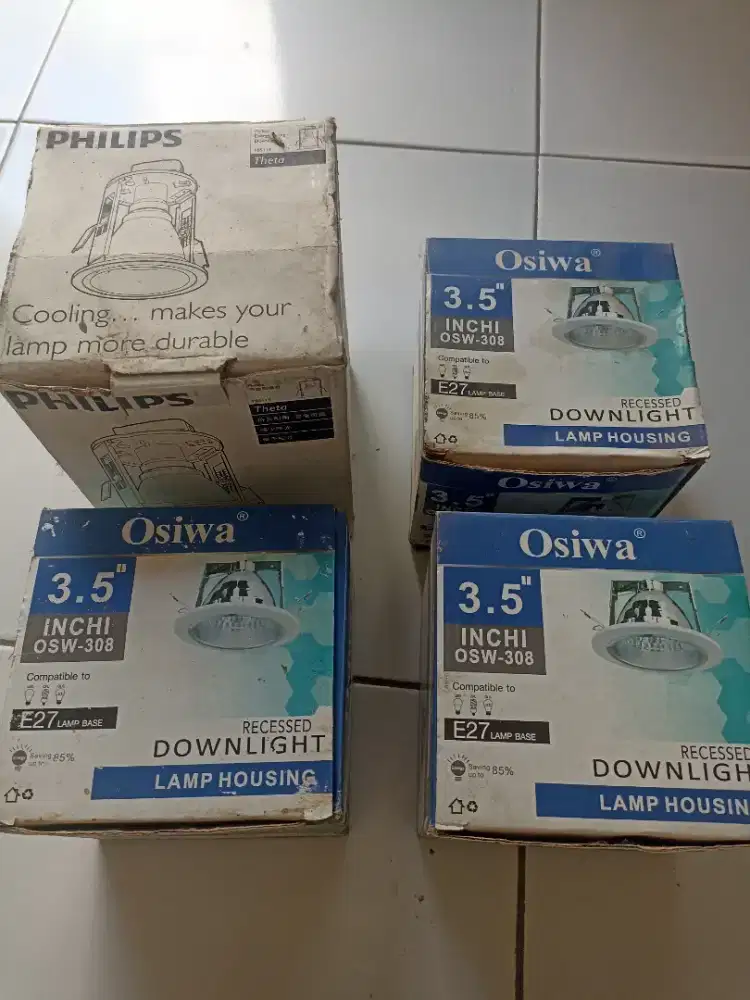 Cup fitting Lampu downlight Philips /Osiwa