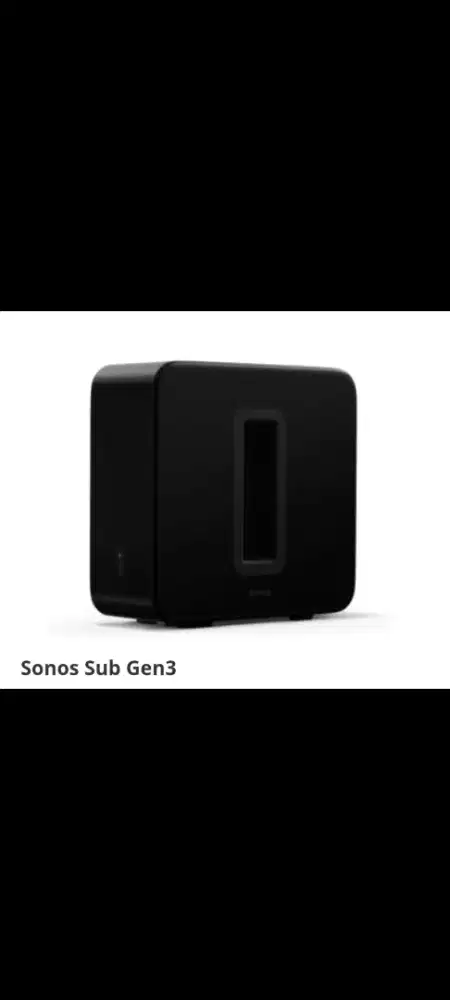 Sonos Package - Sonos Sub Gen3 Subwoofer + Sonos Beam Gen2 Soundbar -