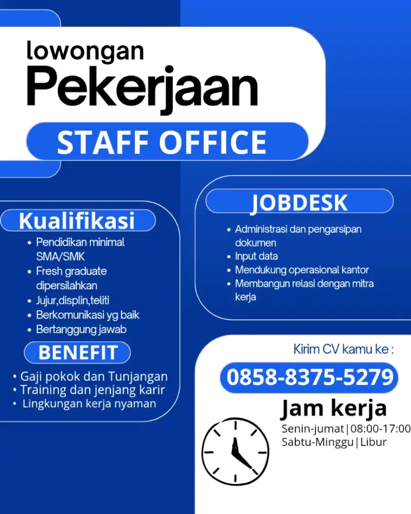 LOWONGAN PEKERJAAN DAERAH JAKARTA PUSAT