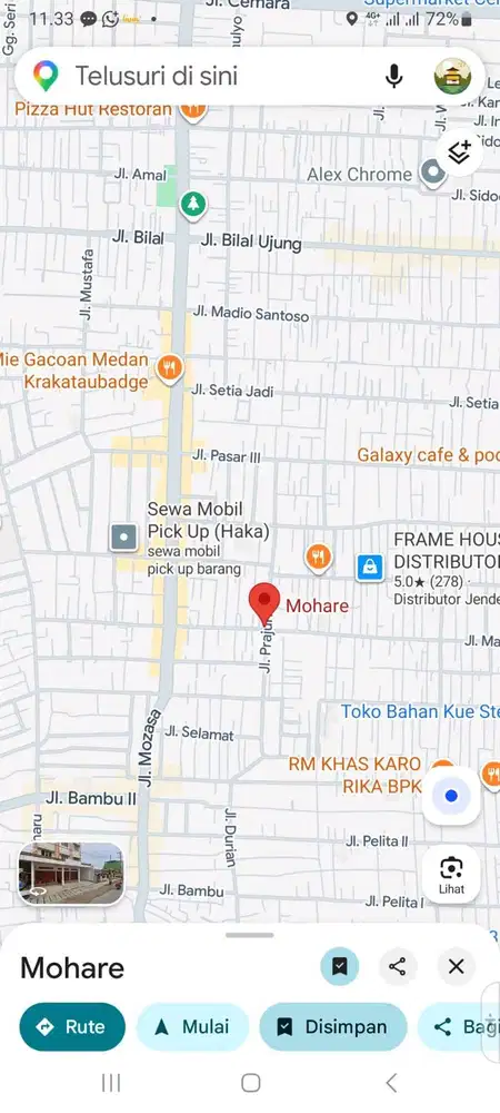 Ruko Gandeng 3 jl Prajurut Krakatau ex minimarket disewakan