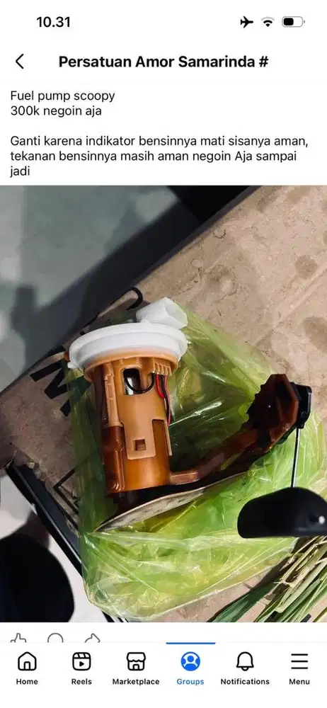 Fuel pump scoopy