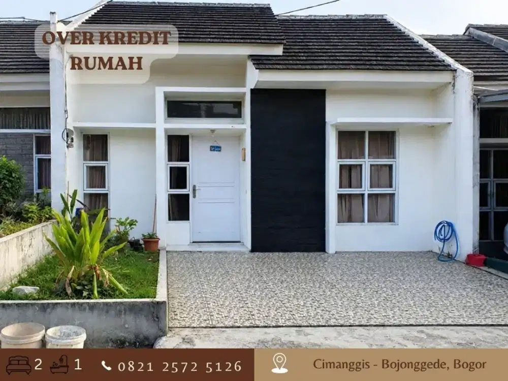 Jual Rumah Over Kredit dkt Tol 49JT di Cimanggis Bojonggede Bogor