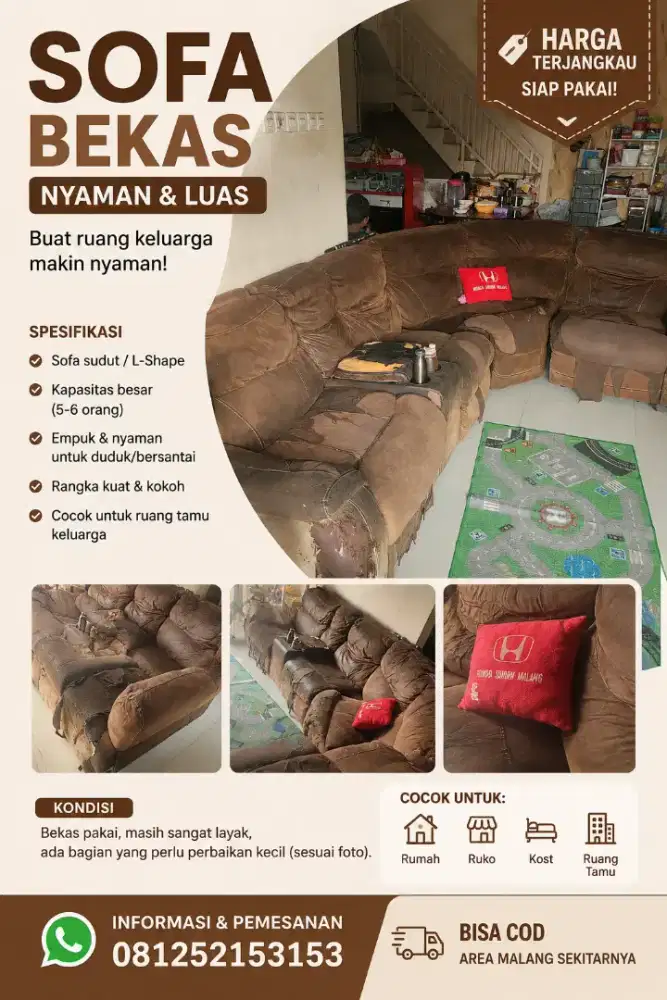 SOFA CHEERS RECLINING INFORMA 8 SEATER