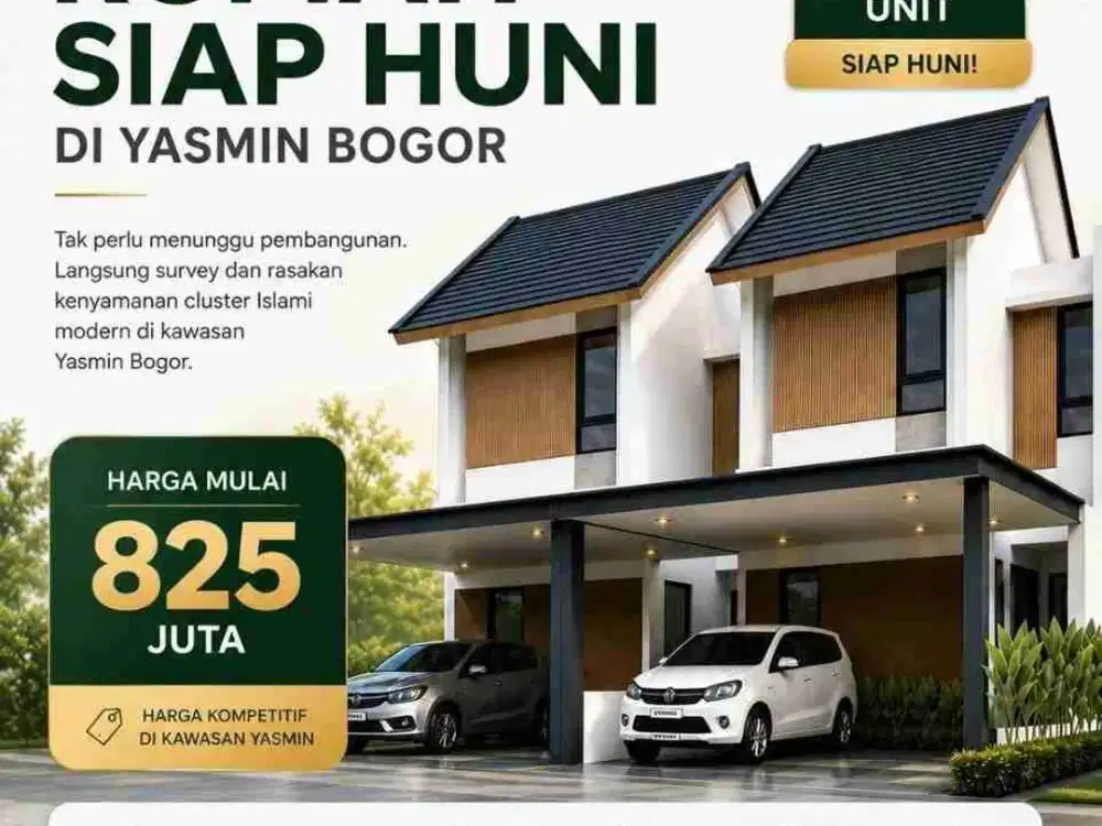 Jual Rumah Baru Siap Huni Cluster Di Curugmekar Kota Bogor Dekat Tol Yasmin