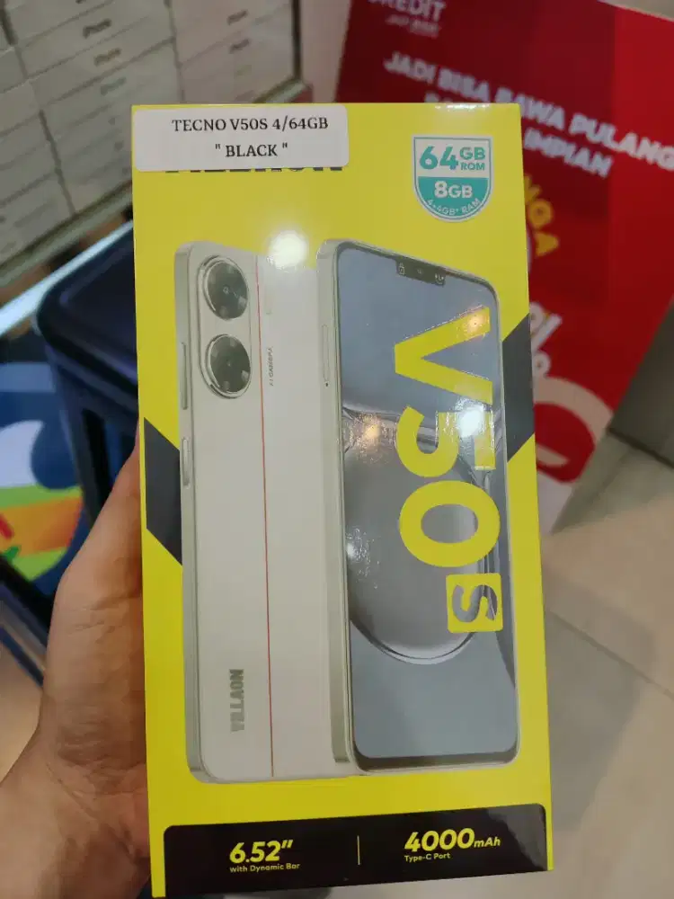 Tecno V50s ram 4/64gb garansi resmi tecno 1 tahun