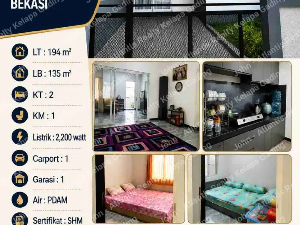 Rumah 1 lantai di Jatikramat, Bekasi