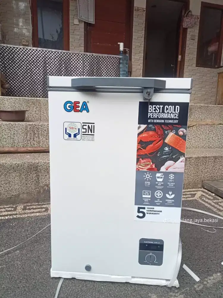 Freezer Gea Cash dan Kredit harian atau mingguan