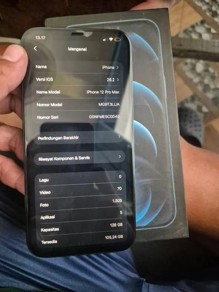 Iphone 12 Pro max 128Gb all operator ios terbaru bebas riset bs Tt
