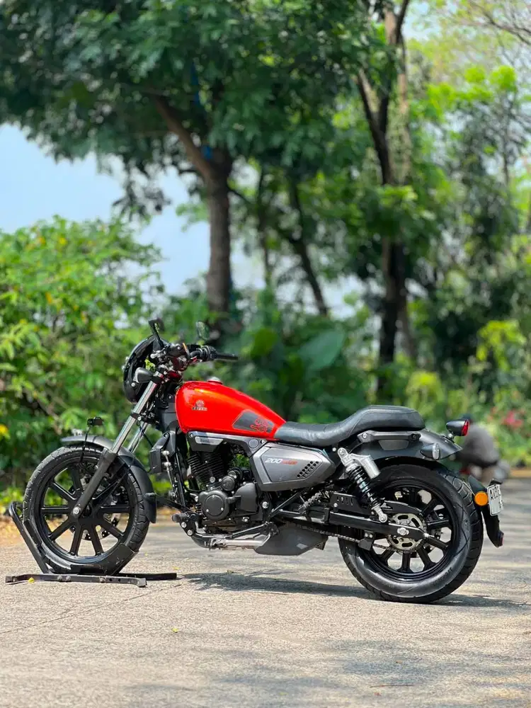 BENELLI MOTOBI EVO 200 2024 ORANGE KM 5K PAJAK HIDUP LIKE NEW