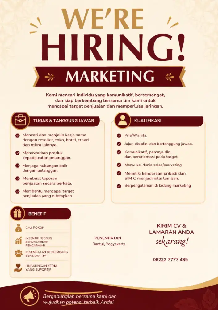 Lowongan Kerja : Marketing