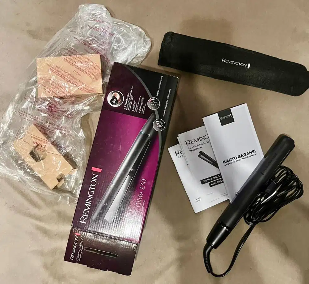 Catok Rambut Remington Ceramic Glide 230 (S3700) – Like New | Fullset