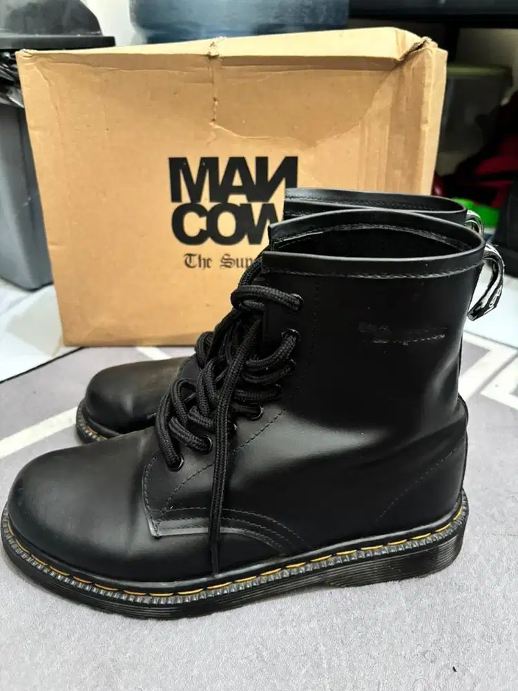Sepatu boots high MANCOW original kulit asli