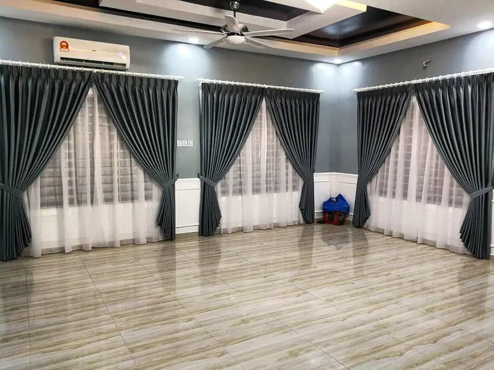Jasa Buat gorden jendela pintu gorden blackout gordyn vitrase Gordyn