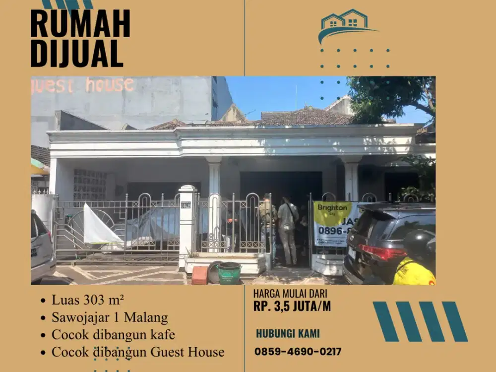 1 Menit Gerbang Tol Sawojajar Akses Mobil Simpangan Cocok Dibangun Tempat usaha Rumah Malang