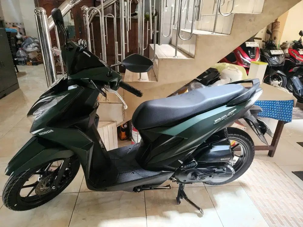Beat deluxe hijau 2023 pajak baru ban depan belakang baru gbm