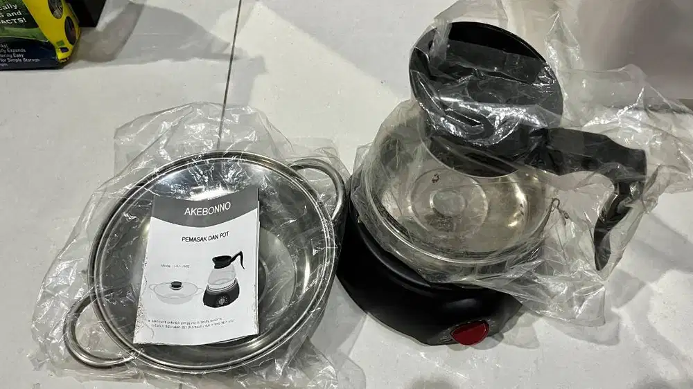 AKEBONNO MULTICOOKER | Panci Listrik + Coffee/Tea Pot | Baru