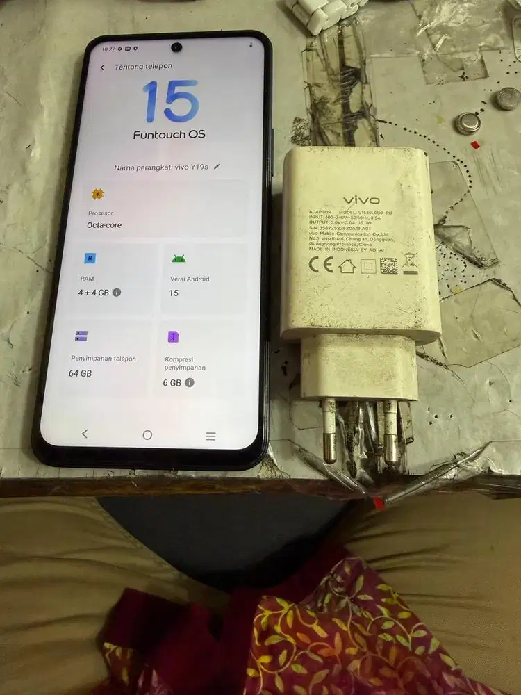Vivo Y19S 4/64 resmi msh orian semua hnya lecet3 bs tker tmBh