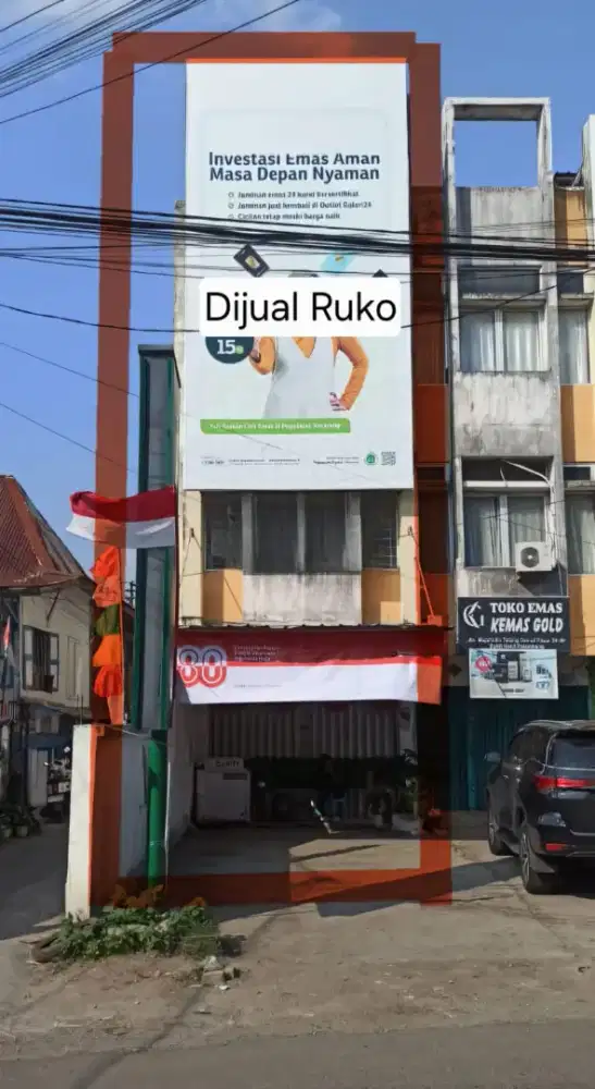 Ruko 3 lantai di pasar 26 ilir