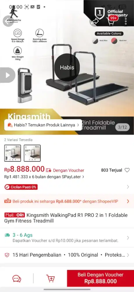 Treadmill king smith walking pad pro, normal