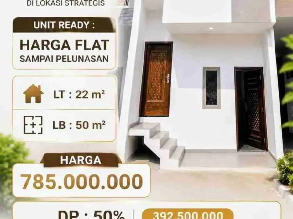 Rumah cluster  pusat kota Jakarta, 5 menit tol Rawamangun