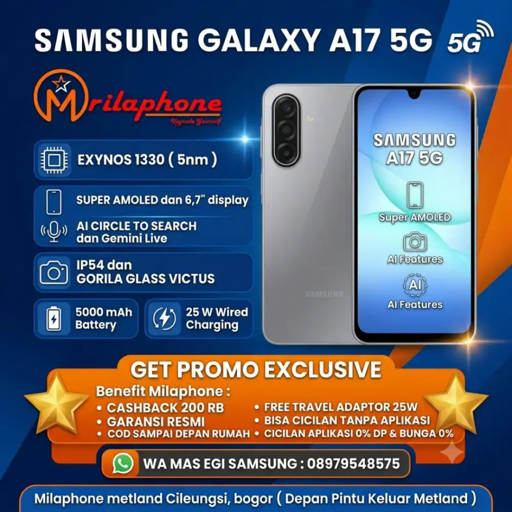 CICILAN HP SAMSUNG A17 5G TANPA APLIKASI