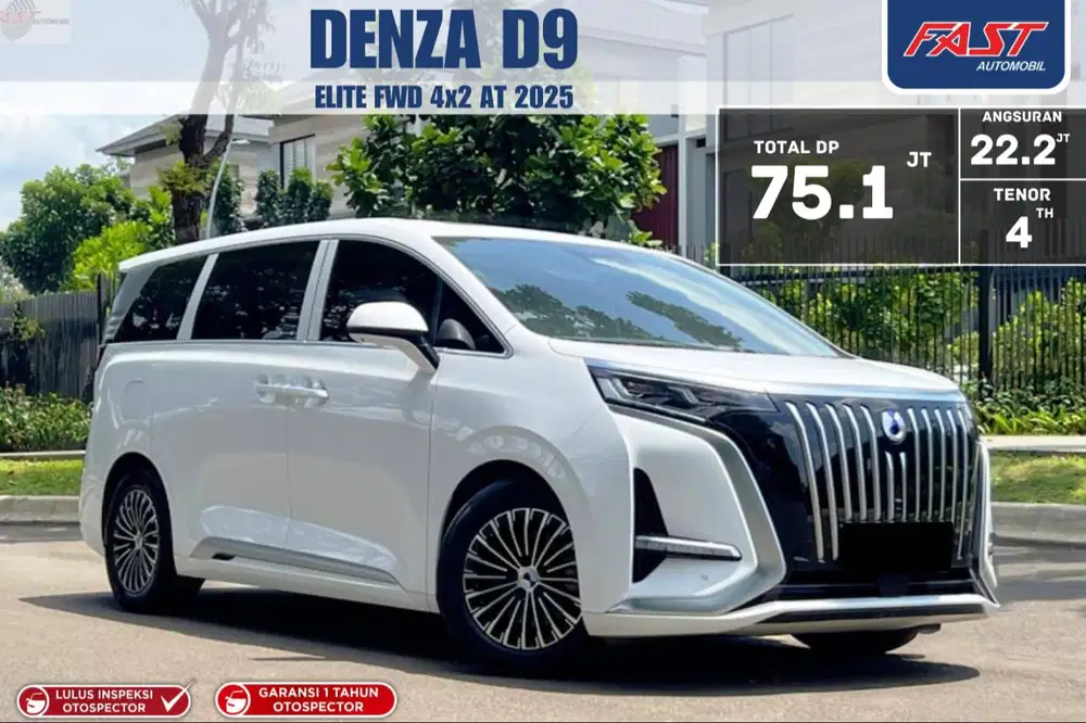 LOW KM.16RB TANGAN PERTAMA SUNROOF DENZA D9 ELITE FWD 4×2 EV AT 2025