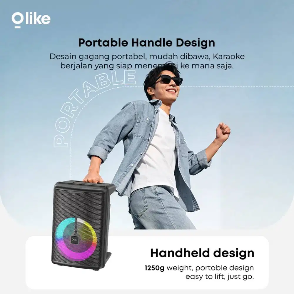 Speaker karaoke 10W subwoofer 6,5 inch 5H Playtime