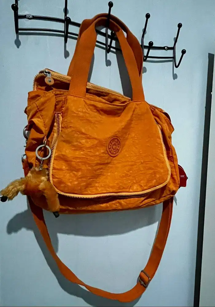 Tas Kipling Tote Bag / Sling Bag / Shoulder Bag Ori Orange