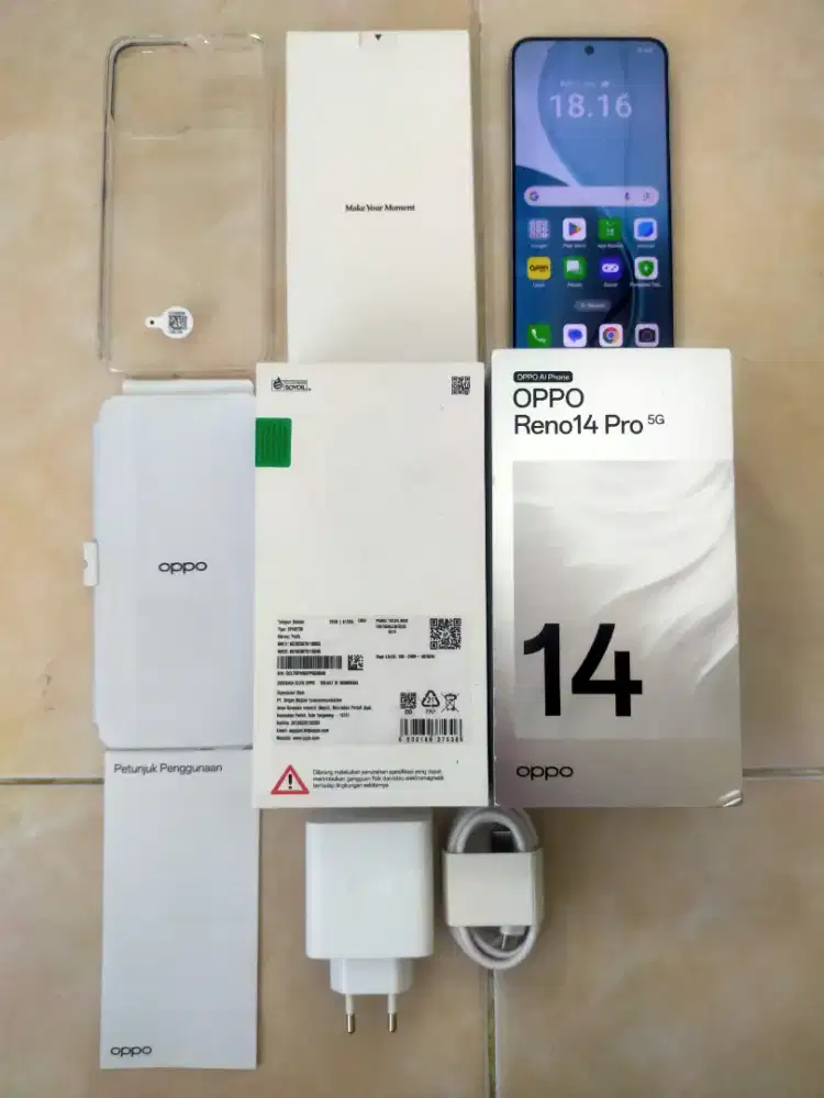 Oppo Reno 14 pro 5G seperti baru 12/512