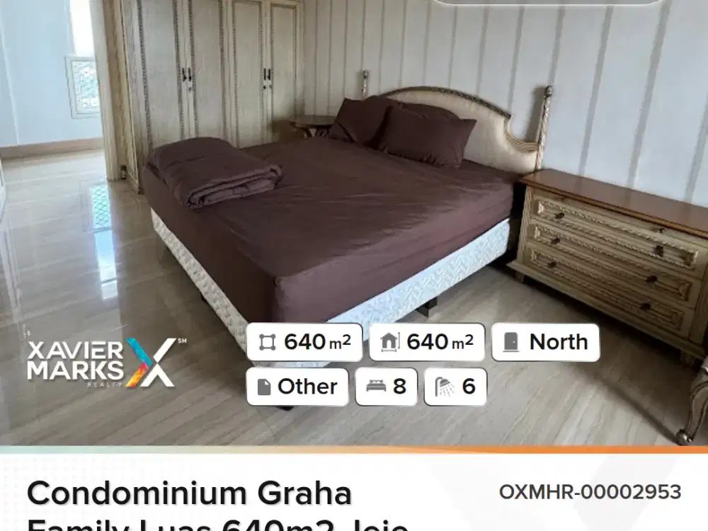 Condominium Graha Family 640m2 view Golf Fully Furnished, 2 jejer unit langka dekat Pakuwon Mall, National Hospital