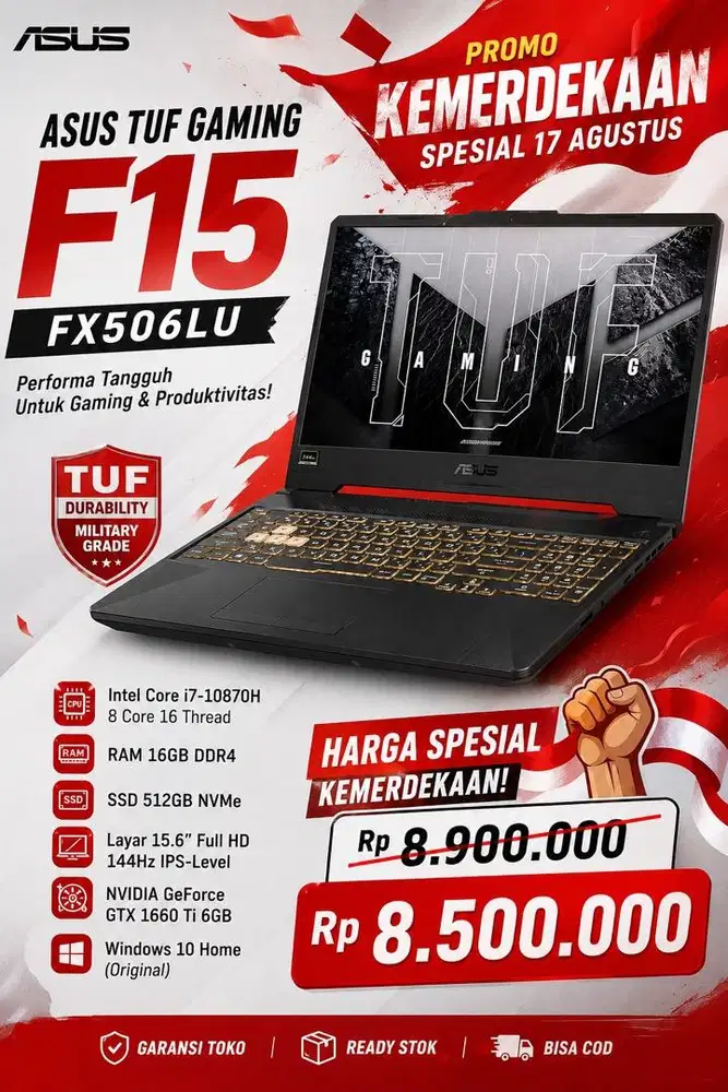 PROMO KEMERDEKAAN ASUS TUF GAMING F15