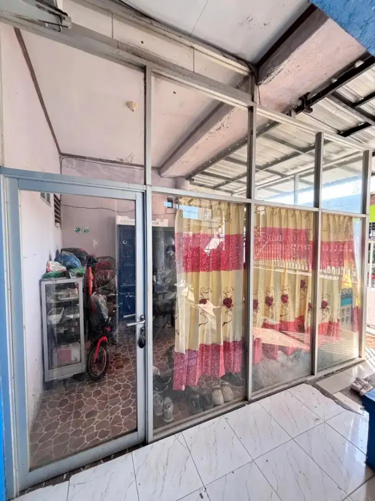 Partisi Kaca + Kusen Aluminium Bekas Kondisi Bagus