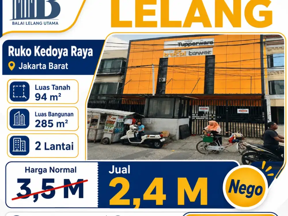 Jual Cepat Ruko Kedoya Raya Harga Murah Lokasi Strategis Jakarta Barat