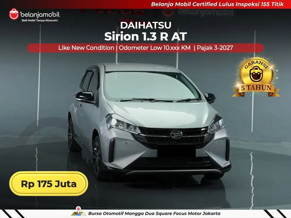 [ LOW KM 10RB ] Daihatsu Sirion 1.3 R AT 2024/2025