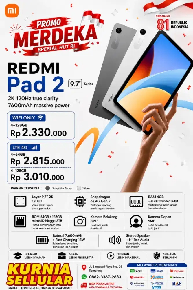 REDMI PAD 9.7 SERIES NEW | HARGA PROMO | BISA COD & MELAYANI KREDIT