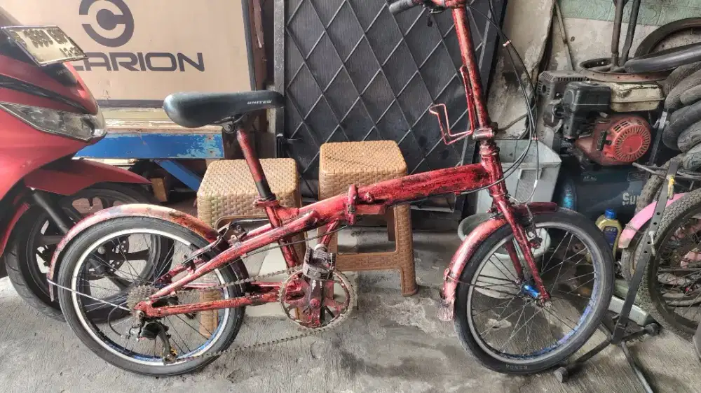 dijual sepeda lipat pocket rocket 20in alloy