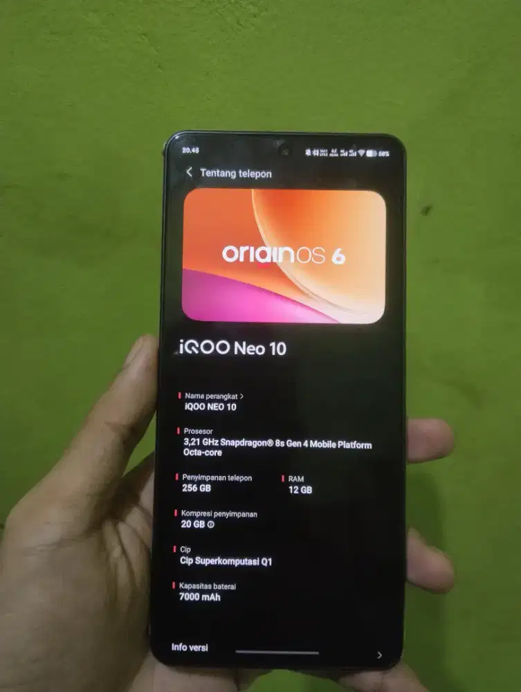 Iqoo neo 10 12/256gb