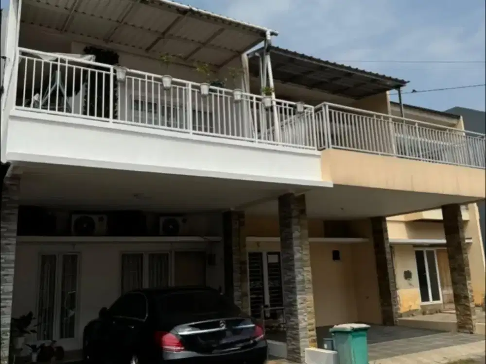 DIJUAL CEPAT PINDAH KE LUAR NEGRI RUMAH 2LT FURNISHED SIAP HUNI DI SERPONG GARDEN CISAUK