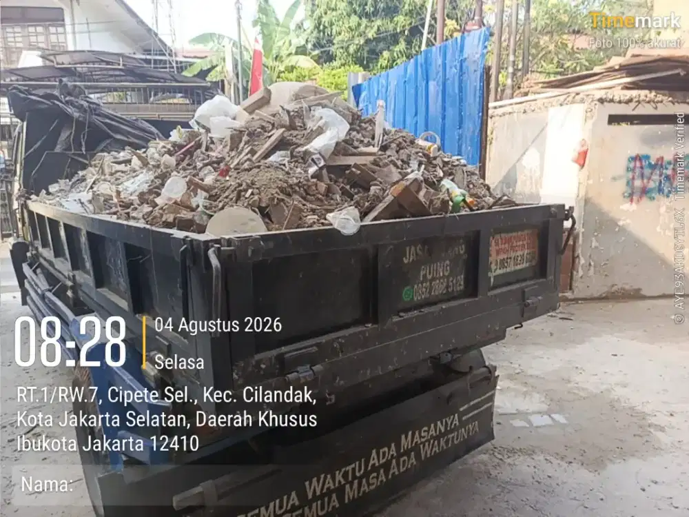 Jasa buang puing dan tanah galian