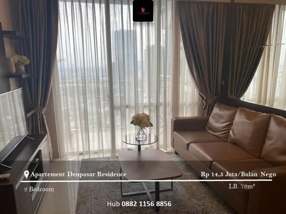 Disewakan Apartement Denpasar Residence Low Floor 2BR Full Furnished